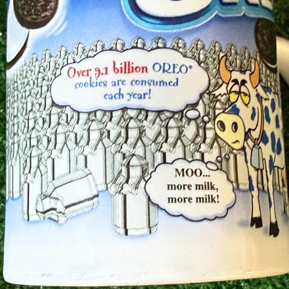 Nabisco Oreo Cookie "Be Glad You're Not A Cow" Vintage Collectible Coffee Mug - Picture 11 of 11
